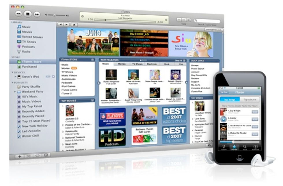 Обновить iPhone с помощью iTunes